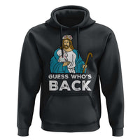 Guess Whos Back Hoodie Funny Religious Jesus Back Cute Bunny - Wonder Print Shop