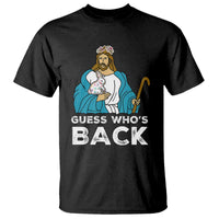 Guess Whos Back T Shirt Funny Religious Jesus Back Cute Bunny - Wonder Print Shop