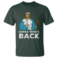 Guess Whos Back T Shirt Funny Religious Jesus Back Cute Bunny - Wonder Print Shop