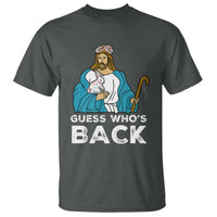 Guess Whos Back T Shirt Funny Religious Jesus Back Cute Bunny - Wonder Print Shop