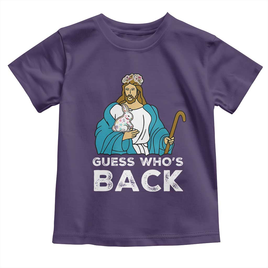 Guess Whos Back Toddler T Shirt Funny Religious Jesus Back Cute Bunny - Wonder Print Shop
