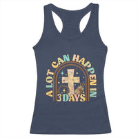 A lot can Happen in 3 Days Racerback Tank Top Retro Christian Easter Family