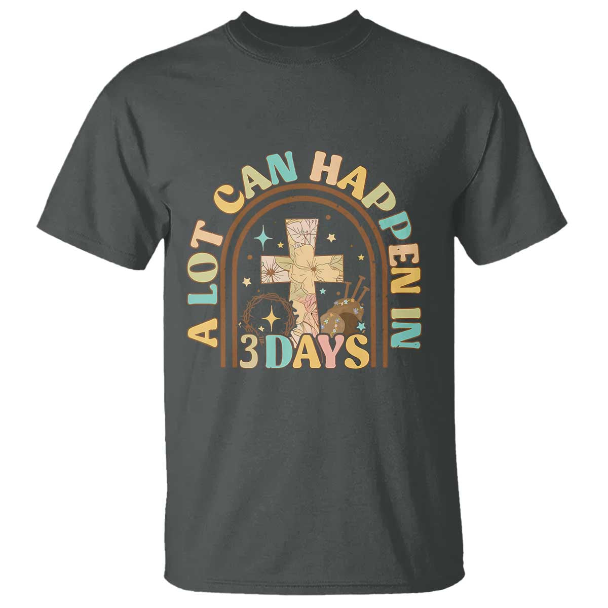 A lot can Happen in 3 Days T Shirt Retro Christian Easter Family