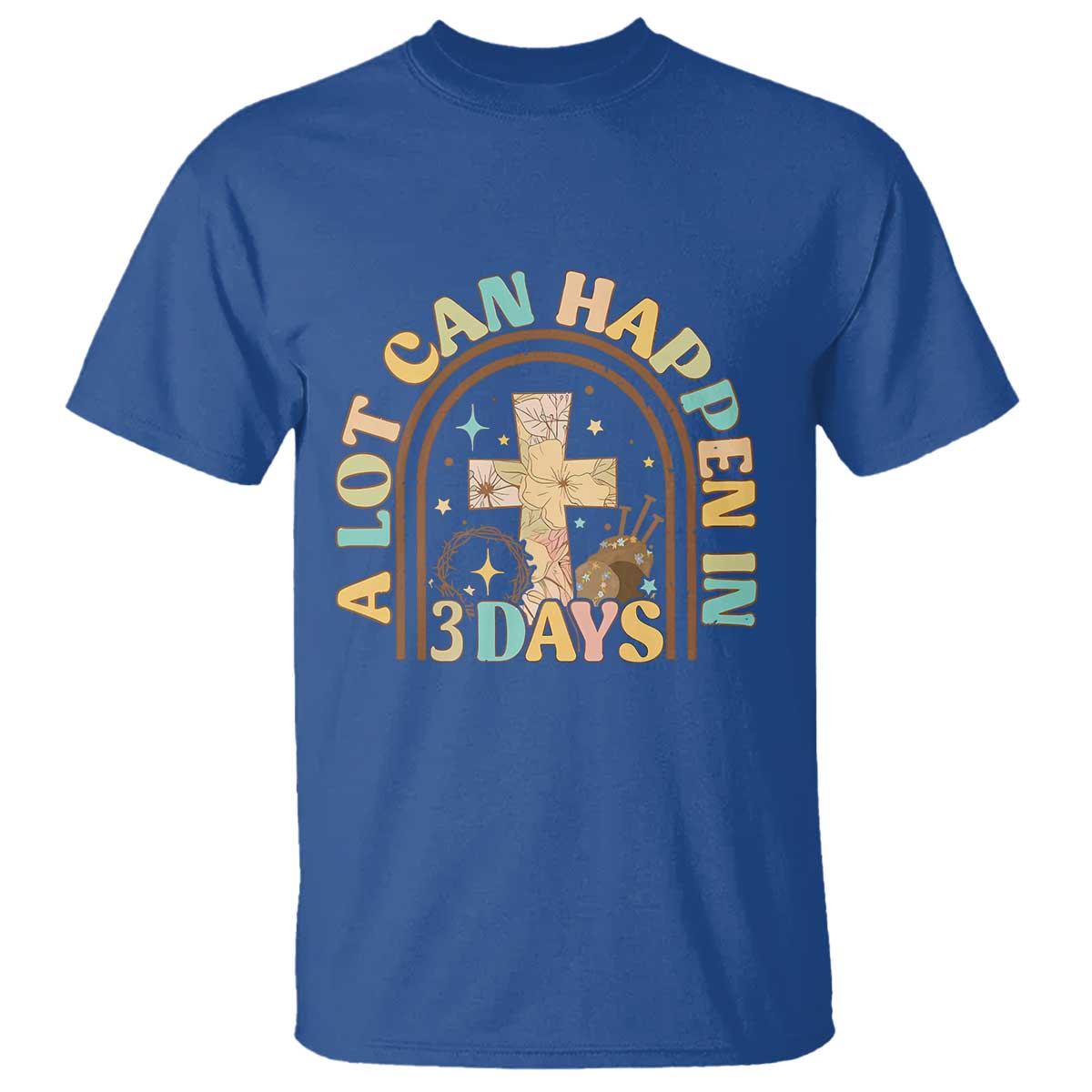 A lot can Happen in 3 Days T Shirt Retro Christian Easter Family