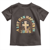 A lot can Happen in 3 Days Toddler T Shirt Retro Christian Easter Family