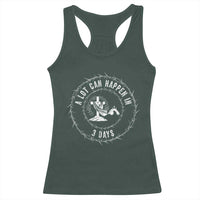 Easter Cross Racerback Tank Top A Lot Can Happen In 3 Days Jesus Christian
