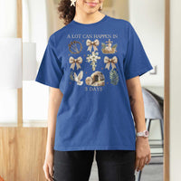 A Lot Can Happen In 3 Days T Shirt For Women Jesus Christian Easter Family