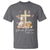 He Is Risen Easter T Shirt Lamb Flowers Cross