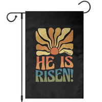 Retro Easter Garden Flag Jesus He is Risen Matthew 28:6 Bible Verse Kids - Wonder Print Shop