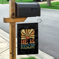 Retro Easter Garden Flag Jesus He is Risen Matthew 28:6 Bible Verse Kids - Wonder Print Shop