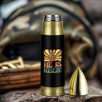 Retro Easter Bullet Tumbler Jesus He is Risen Matthew 28:6 Bible Verse Kids - Wonder Print Shop