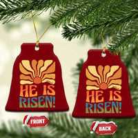 Retro Easter Ceramic Ornament Jesus He is Risen Matthew 28:6 Bible Verse Kids - Wonder Print Shop
