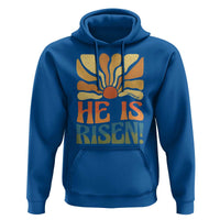 Retro Easter Hoodie Jesus He is Risen Matthew 28:6 Bible Verse Kids - Wonder Print Shop