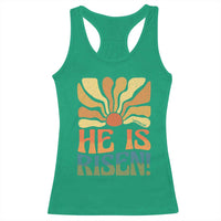 Retro Easter Racerback Tank Top Jesus He is Risen Matthew 28:6 Bible Verse Kids - Wonder Print Shop