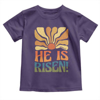 Retro Easter Toddler T Shirt Jesus He is Risen Matthew 28:6 Bible Verse Kids - Wonder Print Shop