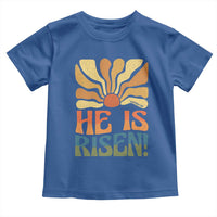 Retro Easter Toddler T Shirt Jesus He is Risen Matthew 28:6 Bible Verse Kids - Wonder Print Shop