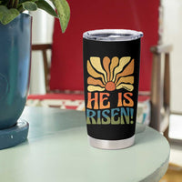 Retro Easter Tumbler Cup Jesus He is Risen Matthew 28:6 Bible Verse Kids - Wonder Print Shop