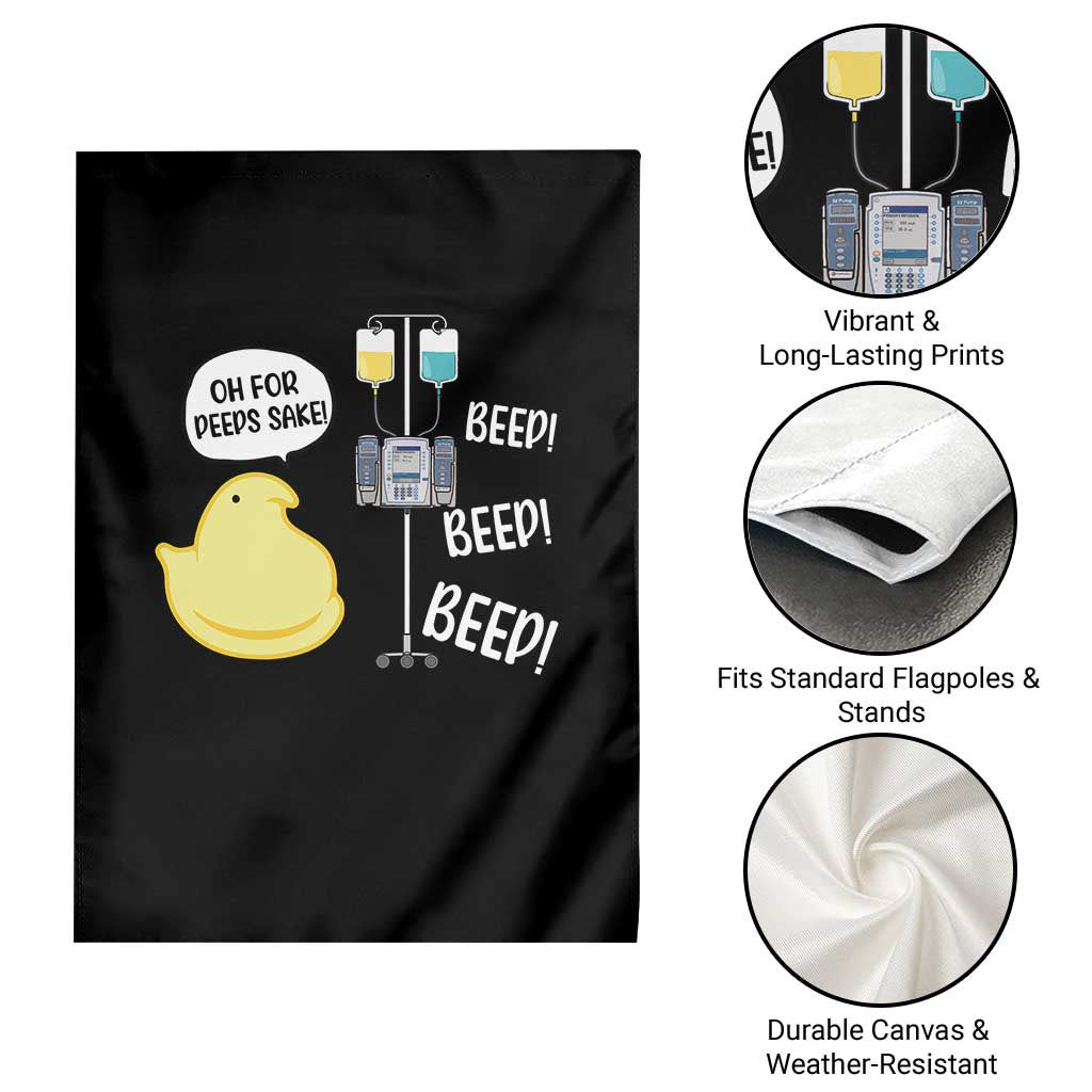 Bunny Nurse Garden Flag Funny Peep Nursing Easter Nurse Gift - Wonder Print Shop