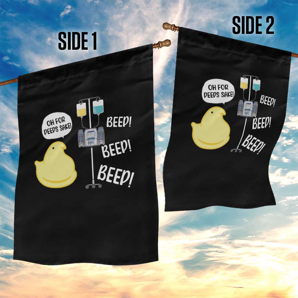 Bunny Nurse Garden Flag Funny Peep Nursing Easter Nurse Gift - Wonder Print Shop