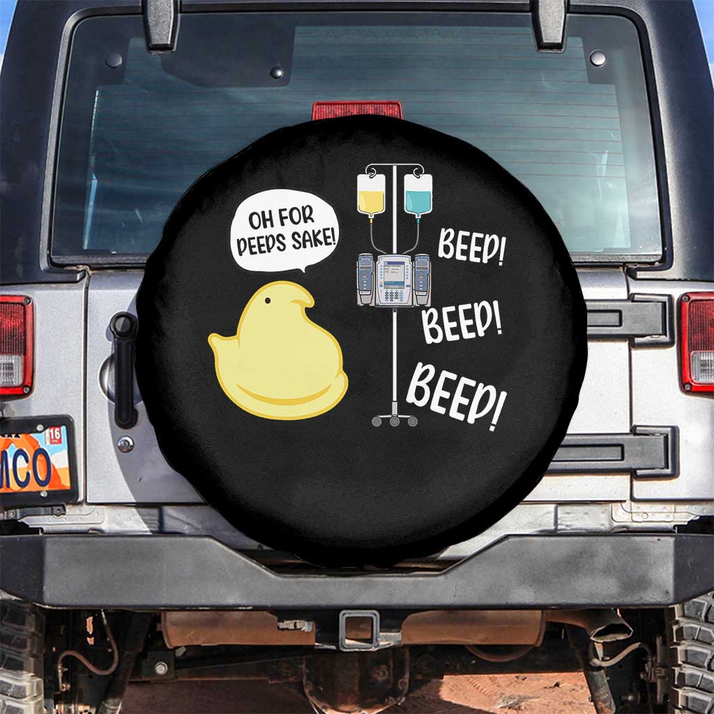 Bunny Nurse Spare Tire Cover Funny Peep Nursing Easter Nurse Gift - Wonder Print Shop