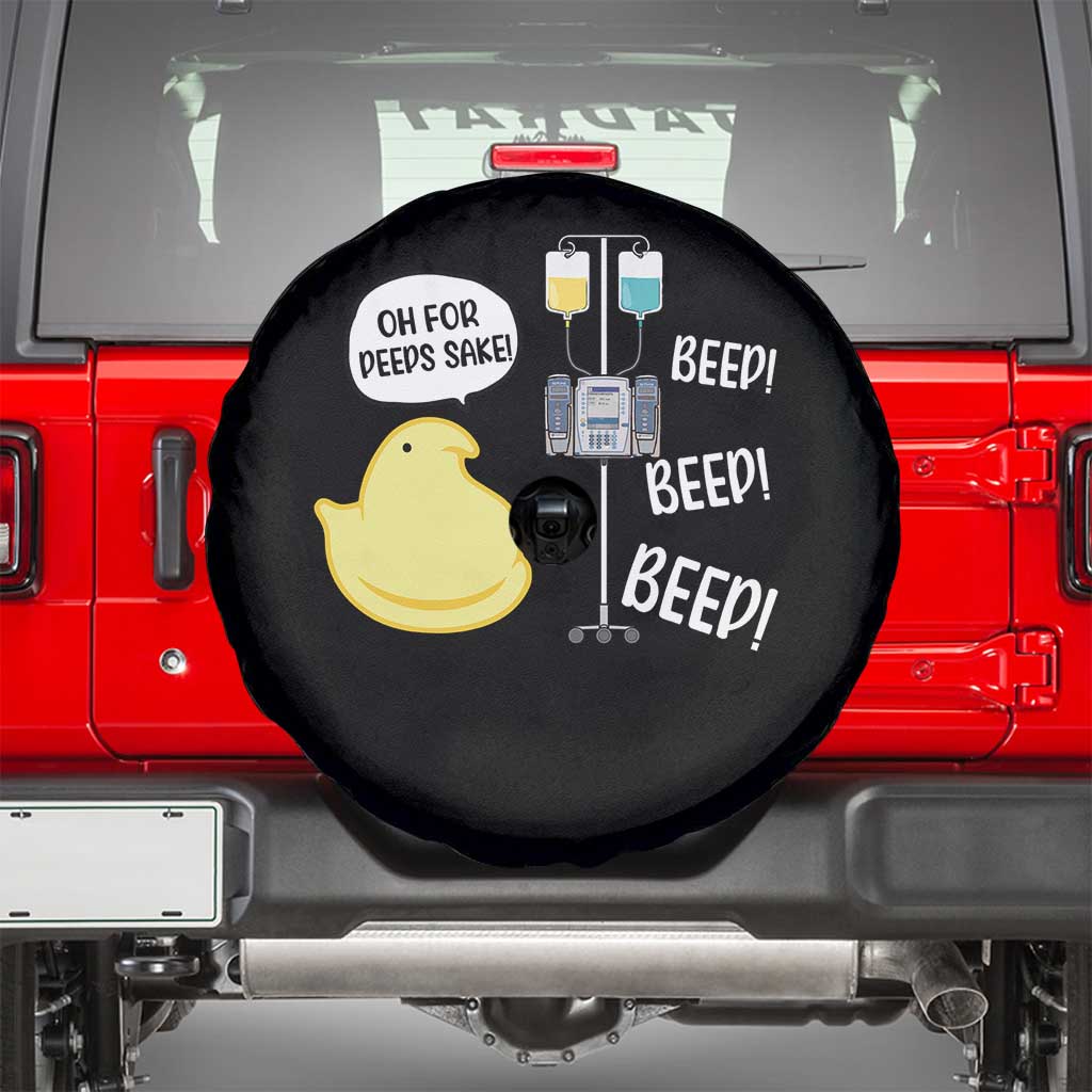 Bunny Nurse Spare Tire Cover Funny Peep Nursing Easter Nurse Gift - Wonder Print Shop
