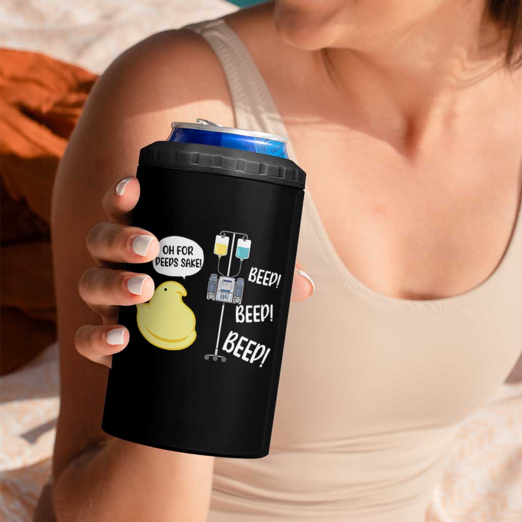 Bunny Nurse 4 in 1 Can Cooler Tumbler Funny Peep Nursing Easter Nurse Gift - Wonder Print Shop