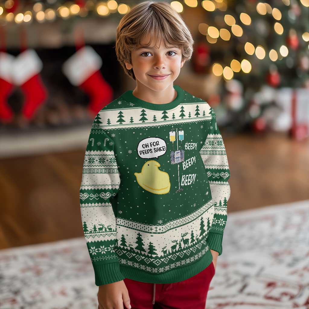 Bunny Nurse Ugly Christmas Sweater Funny Peep Nursing Easter Nurse Gift - Wonder Print Shop