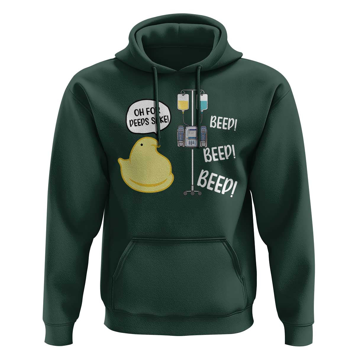 Bunny Nurse Hoodie Funny Peep Nursing Easter Nurse Gift - Wonder Print Shop