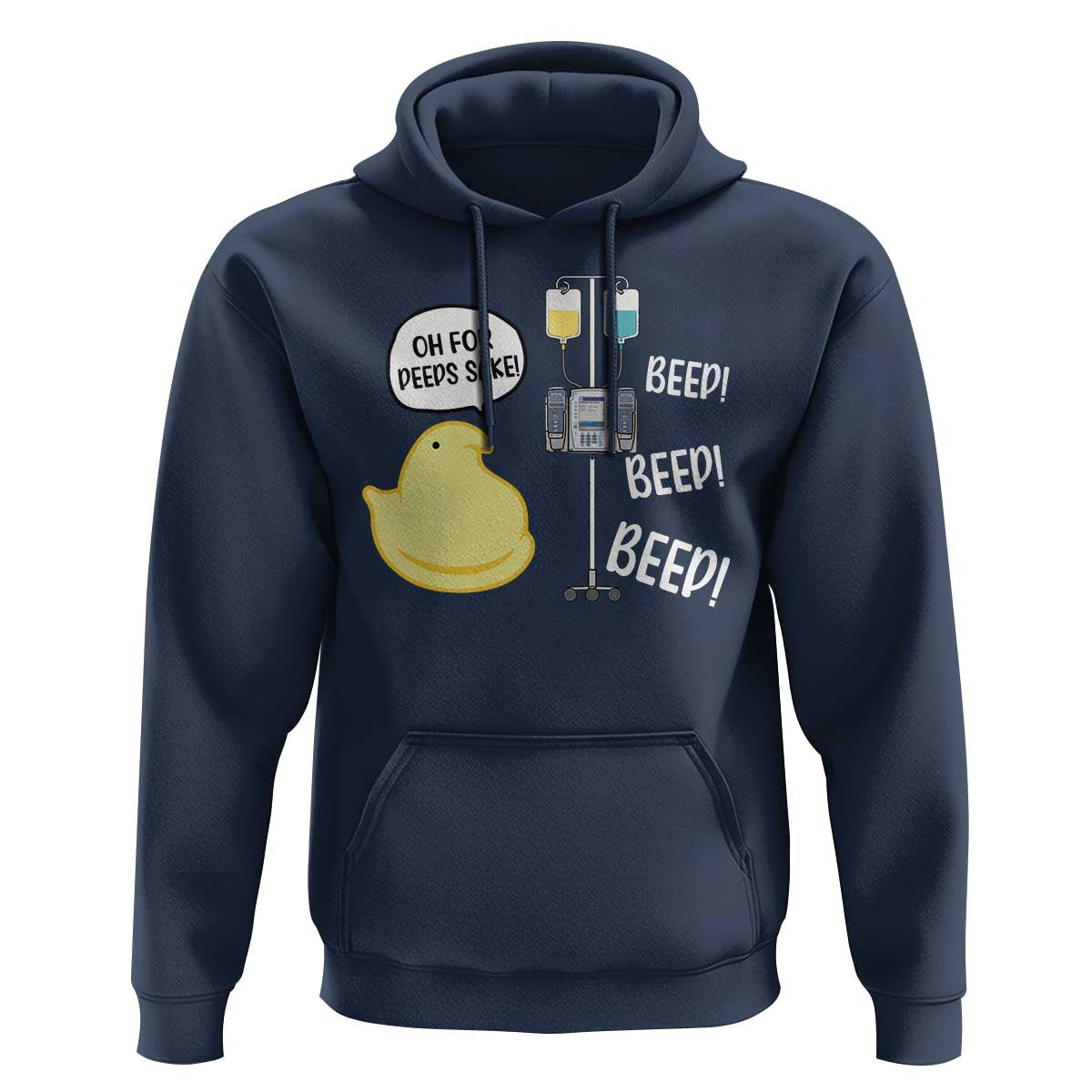 Bunny Nurse Hoodie Funny Peep Nursing Easter Nurse Gift - Wonder Print Shop