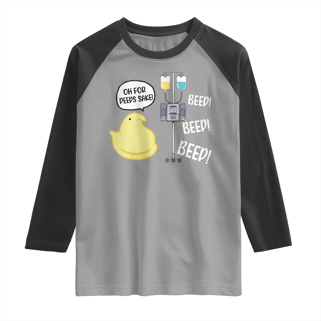Bunny Nurse Raglan Shirt Funny Peep Nursing Easter Nurse Gift - Wonder Print Shop