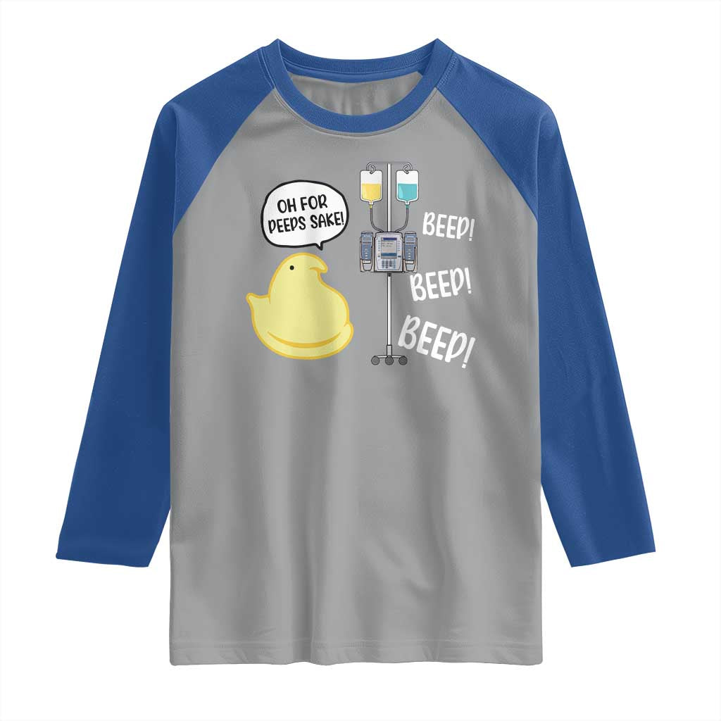 Bunny Nurse Raglan Shirt Funny Peep Nursing Easter Nurse Gift - Wonder Print Shop