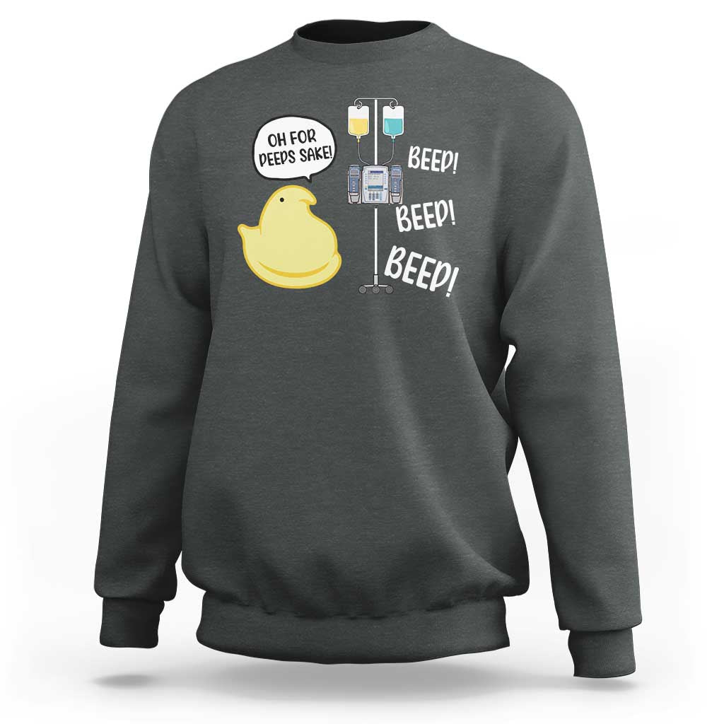 Bunny Nurse Sweatshirt Funny Peep Nursing Easter Nurse Gift - Wonder Print Shop