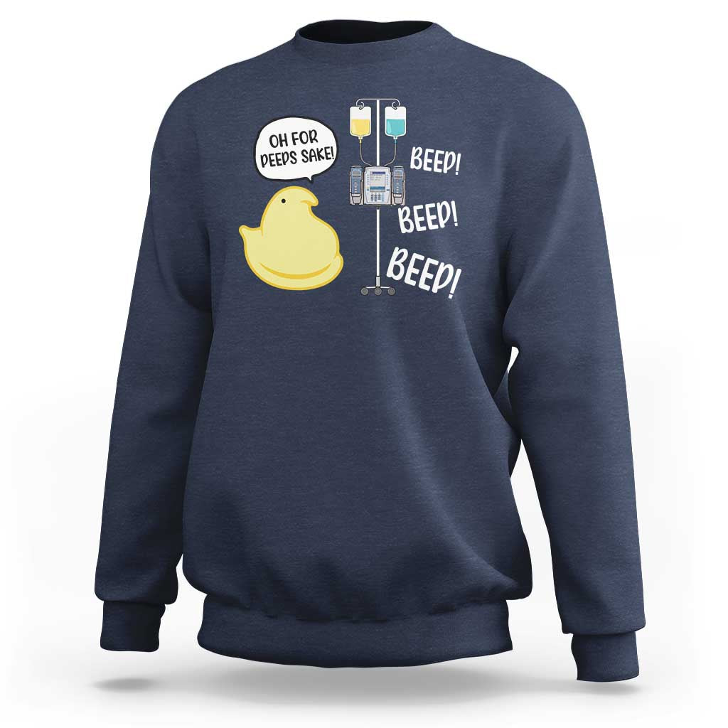Bunny Nurse Sweatshirt Funny Peep Nursing Easter Nurse Gift - Wonder Print Shop