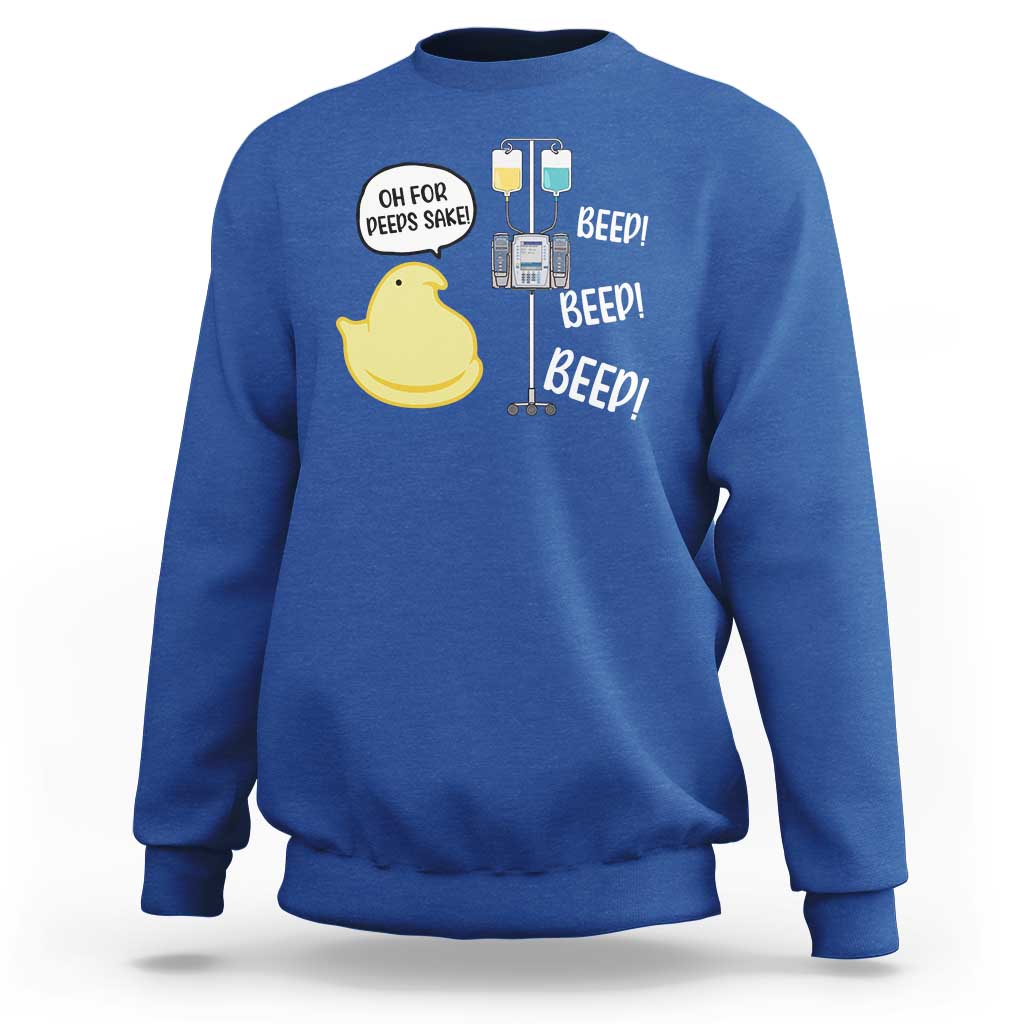 Bunny Nurse Sweatshirt Funny Peep Nursing Easter Nurse Gift - Wonder Print Shop