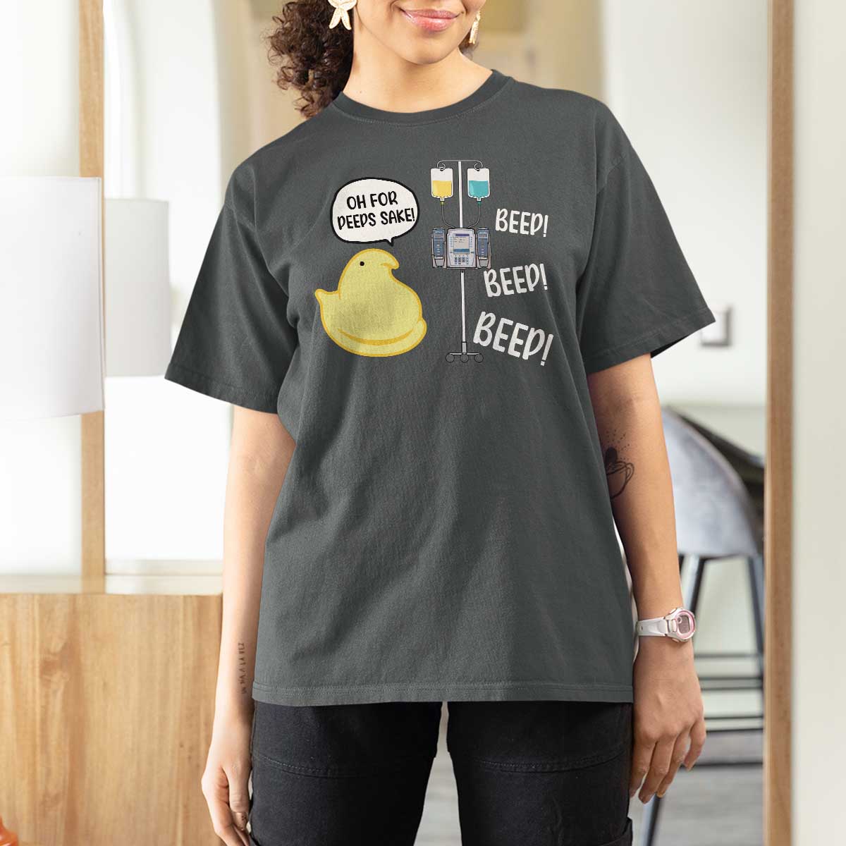Bunny Nurse T Shirt For Women Funny Peep Nursing Easter Nurse Gift - Wonder Print Shop