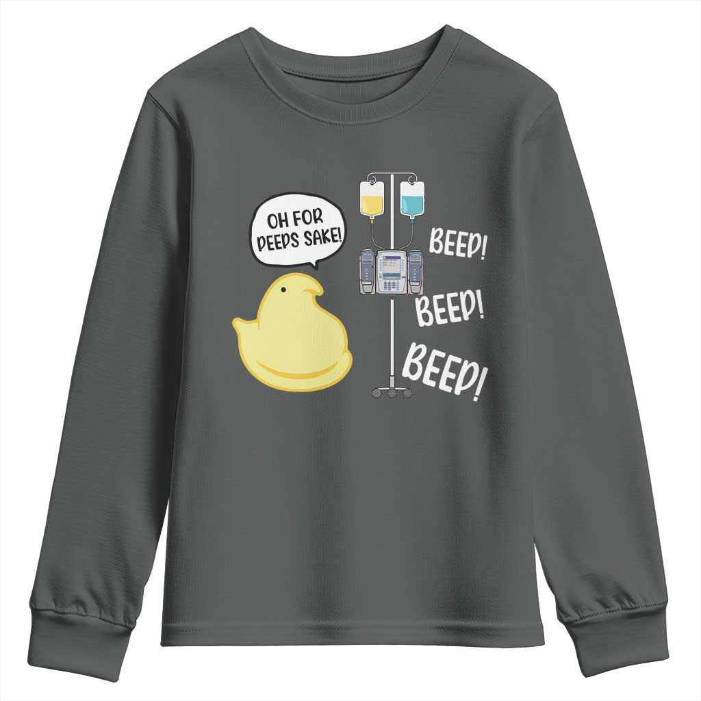 Bunny Nurse Youth Sweatshirt Funny Peep Nursing Easter Nurse Gift - Wonder Print Shop