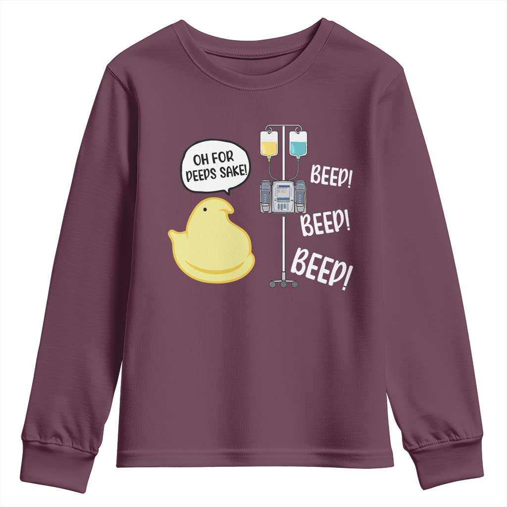 Bunny Nurse Youth Sweatshirt Funny Peep Nursing Easter Nurse Gift - Wonder Print Shop