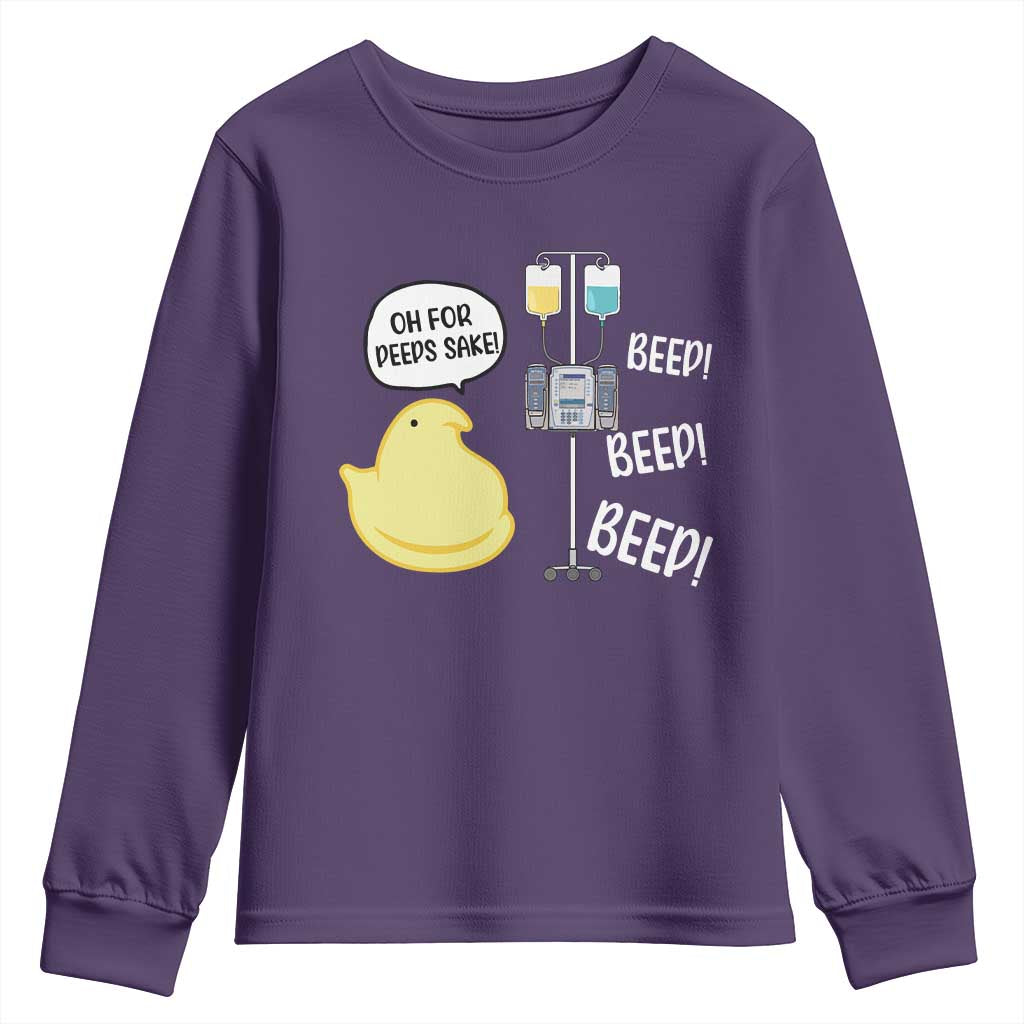 Bunny Nurse Youth Sweatshirt Funny Peep Nursing Easter Nurse Gift - Wonder Print Shop