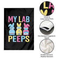 Easter Lab Tech Garden Flag Cute Bunny My Lab Peeps - Wonder Print Shop