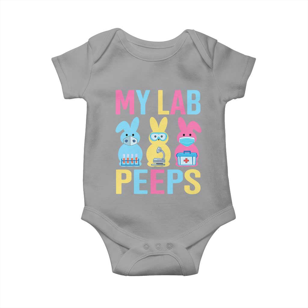 Easter Lab Tech Baby Onesie Cute Bunny My Lab Peeps - Wonder Print Shop