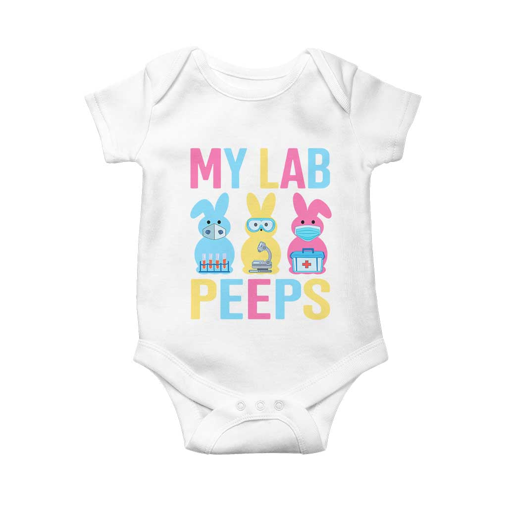 Easter Lab Tech Baby Onesie Cute Bunny My Lab Peeps - Wonder Print Shop