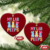 Easter Lab Tech Ceramic Ornament Cute Bunny My Lab Peeps - Wonder Print Shop
