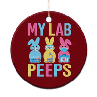Easter Lab Tech Ceramic Ornament Cute Bunny My Lab Peeps - Wonder Print Shop