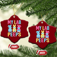 Easter Lab Tech Ceramic Ornament Cute Bunny My Lab Peeps - Wonder Print Shop