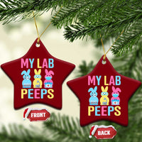 Easter Lab Tech Ceramic Ornament Cute Bunny My Lab Peeps - Wonder Print Shop