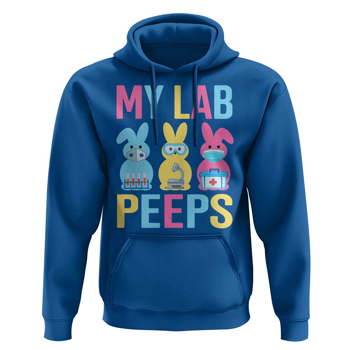 Easter Lab Tech Hoodie Cute Bunny My Lab Peeps - Wonder Print Shop
