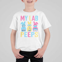 Easter Lab Tech T Shirt For Kid Cute Bunny My Lab Peeps - Wonder Print Shop