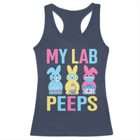 Easter Lab Tech Racerback Tank Top Cute Bunny My Lab Peeps - Wonder Print Shop
