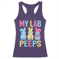 Easter Lab Tech Racerback Tank Top Cute Bunny My Lab Peeps - Wonder Print Shop