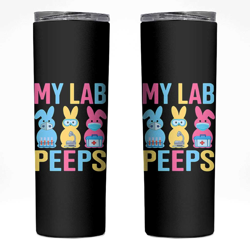 Easter Lab Tech Skinny Tumbler Cute Bunny My Lab Peeps - Wonder Print Shop